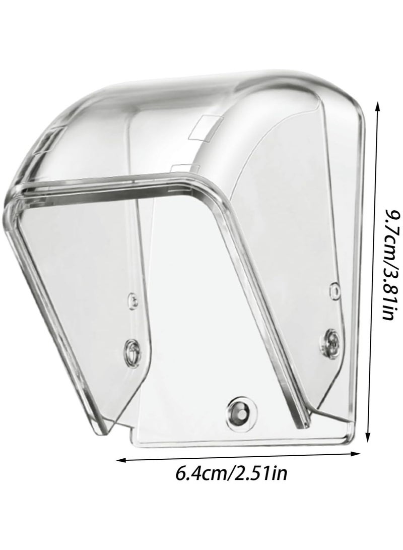 HOMESTAR Ring Doorbell Cover Weatherproof, Transparent Rainproof Wireless Doorbell Splashproof Box, Rainproof Protective Case Push Button Shield for Keypad Card Reader Outdoor Home - Image 4