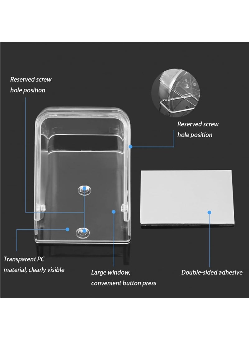 HOMESTAR Ring Doorbell Cover Weatherproof, Transparent Rainproof Wireless Doorbell Splashproof Box, Rainproof Protective Case Push Button Shield for Keypad Card Reader Outdoor Home - Image 5