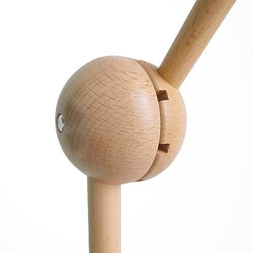 Sorrel + Fern Crib Mobile Arm - 360° Adjustable Wooden Baby Mobile Hanger for Crib (31 inch, 100% Natural Beech Wood) - Strong Anti Slip Attachment - Nursery Décor for Boys, Girls - Image 4