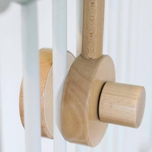 Sorrel + Fern Crib Mobile Arm - 360° Adjustable Wooden Baby Mobile Hanger for Crib (31 inch, 100% Natural Beech Wood) - Strong Anti Slip Attachment - Nursery Décor for Boys, Girls - Image 5