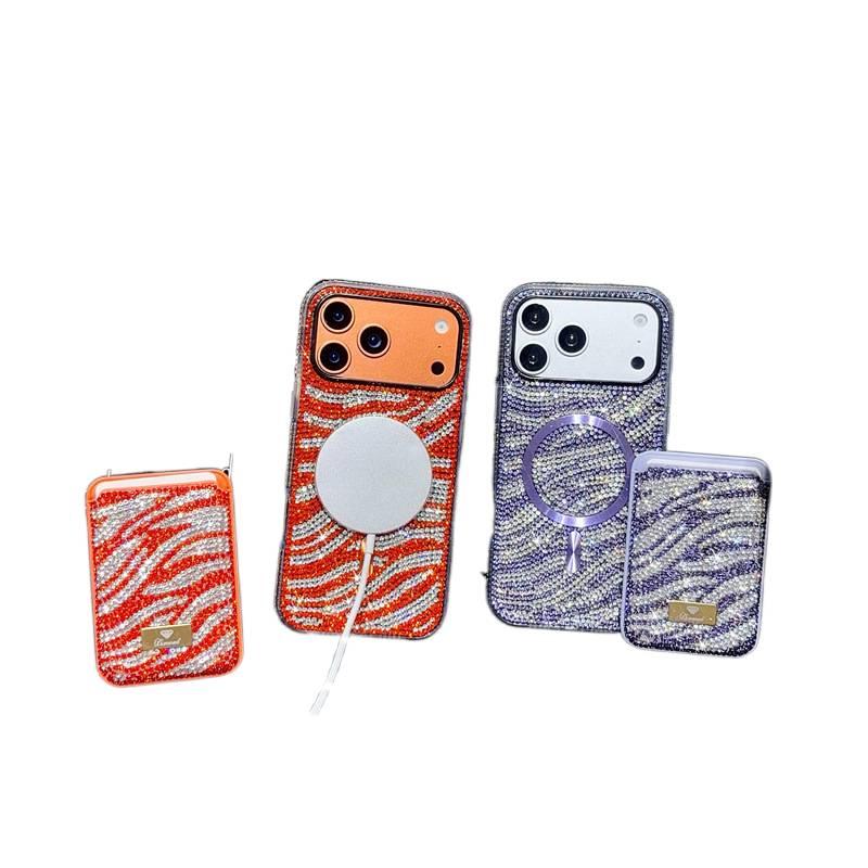MagSafe iPhone 17 Acrylic Case Protective for 17 Air 17 Pro 17 Pro Max with Card Holder in Purple for Work and School - Image 3