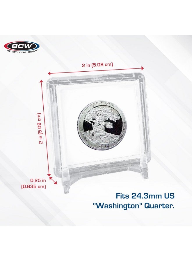 BCW 2x2-Inches Coin Snap Holder Quarter, 24.3mm, Bundle of 25 - Image 3