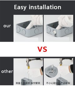 MLADEN Electrical Sockets Waterproof Outdoor Box Wall Socket 13 A Double Universal(Uk)Switche'D Outlet With Usb Charging Port  - Image 3