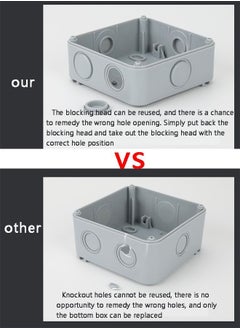 MLADEN Electrical Sockets Waterproof Outdoor Box Wall Socket 13 A Double Universal(Uk)Switche'D Outlet With Usb Charging Port  - Image 4