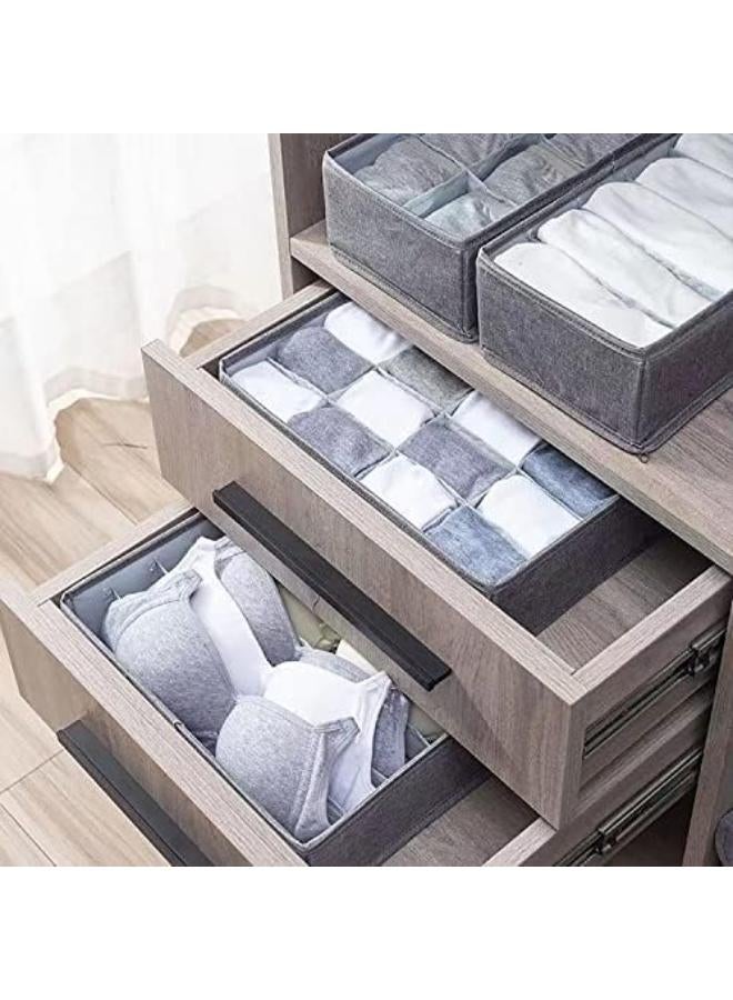 منظم ملابس داخلية قابل للطي، مكون من 4 قطع، صناديق تخزين أسفل السرير، للملابس الداخلية، حمالات الصدر، الجوارب، ربطات العنق، الأحزمة، القمصان الداخلية - فاصل أدراج وخزانة ملابس - منظمات خزانة الملابس - Image 5