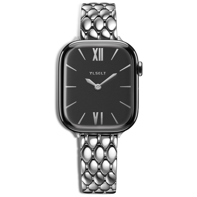 Tlselt Designer Band Compatible with Apple Watch Bands for Women 38/40/41/42/44/45/46/49mm, Dressy Fancy Stainless Steel Metal Strap for iWatch Series 11 10 9 8 7 6 5 4 3 SE Ultra 3 2 1 - Image 1