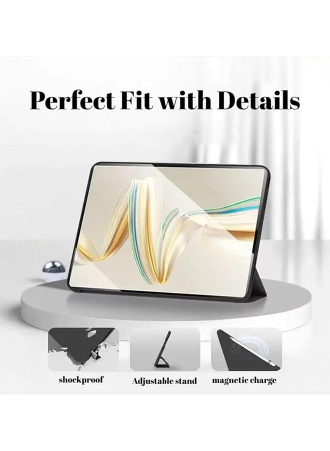 Green Tiger Cover Compatible with Huawei MatePad Pro 12.2" 2024 Case, Tri-Fold Slim Case Shockproof Honeycomb TPU Case with Durable Stand Auto Wake/Sleep Cover for Huawei MatePad Pro 12.2" 2024 (Black) - Image 2