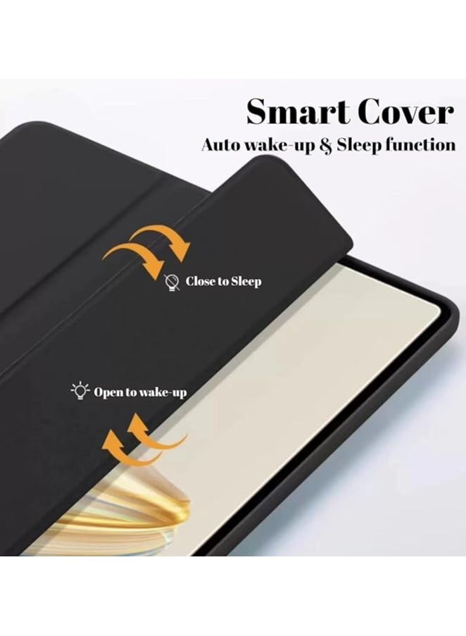 Green Tiger Cover Compatible with Huawei MatePad Pro 12.2" 2024 Case, Tri-Fold Slim Case Shockproof Honeycomb TPU Case with Durable Stand Auto Wake/Sleep Cover for Huawei MatePad Pro 12.2" 2024 (Black) - Image 4