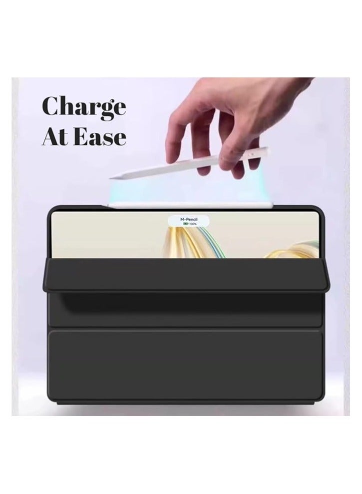 Green Tiger Cover Compatible with Huawei MatePad Pro 12.2" 2024 Case, Tri-Fold Slim Case Shockproof Honeycomb TPU Case with Durable Stand Auto Wake/Sleep Cover for Huawei MatePad Pro 12.2" 2024 (Black) - Image 3