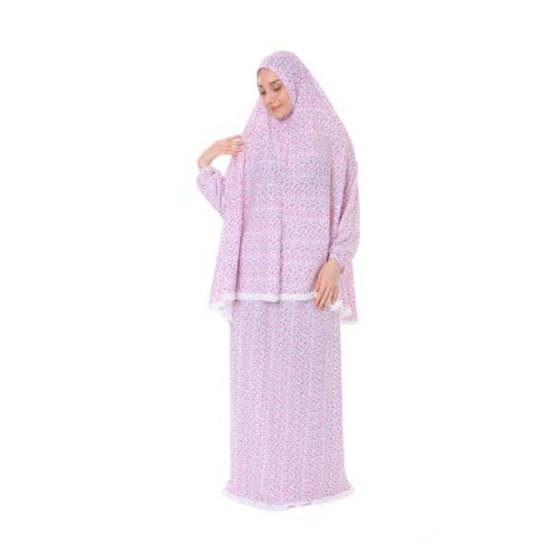 Islamic Dress for Women Prayer Clothes for Muslim Women 2 Pcs Set Maxi Skirt - Image 3
