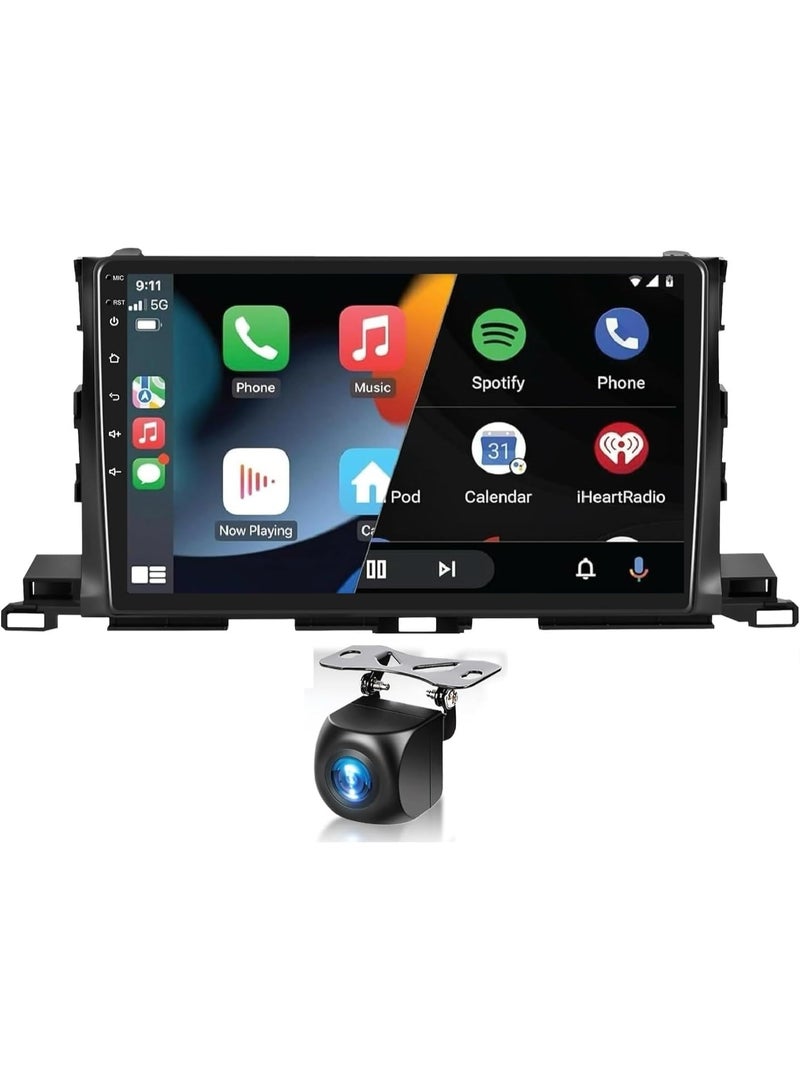SHEZA STAR Android Car Stereo for Toyota Highlander 2014-2019 2GB RAM 32GB ROM Support Carplay, M-Link Wi-Fi BT, Radio GPS, 10 Inch IPS Touch Screen with AHD Camera Included - Image 1