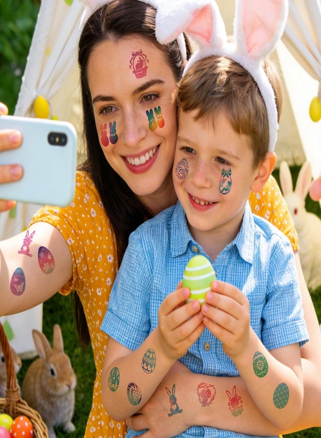 CHARLENT Glitter Easter Pre-Cut Temporary Tattoos for Kids - Image 4