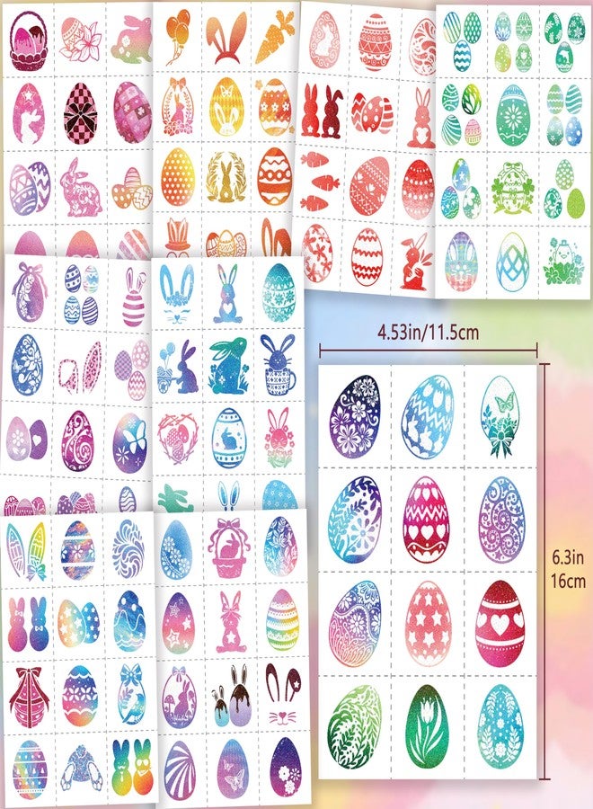 CHARLENT Glitter Easter Pre-Cut Temporary Tattoos for Kids - Image 2
