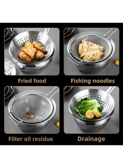 Generic 304 Stainless Steel Extra Thick Oil Basin With Lid Household Kitchen Oil Cylinder Commercial Lard Seasoning Basin Oil Drum Colander Suit-Specifications:8寸【特厚款】油鼓★No Cover★ Free Extra Thick Spoon-Color:Default Items  - Image 4