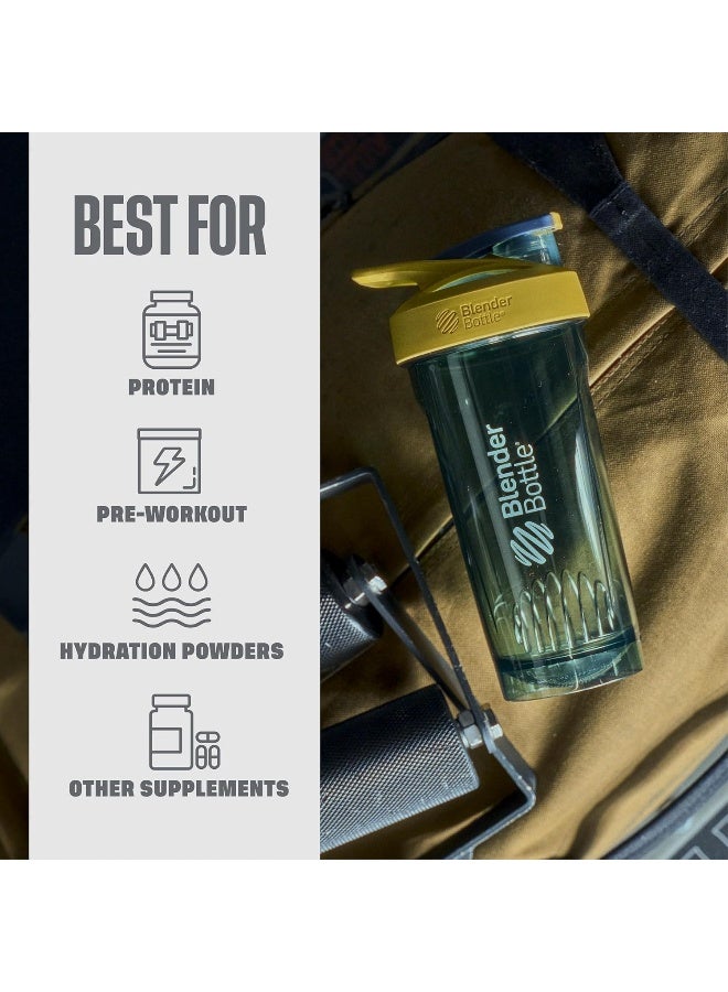 Blender Bottle Blenderbottle Strada Shaker Cup Perfect For Protein Shakes And Pre Workout, 24-Ounce, Yellow - Image 5