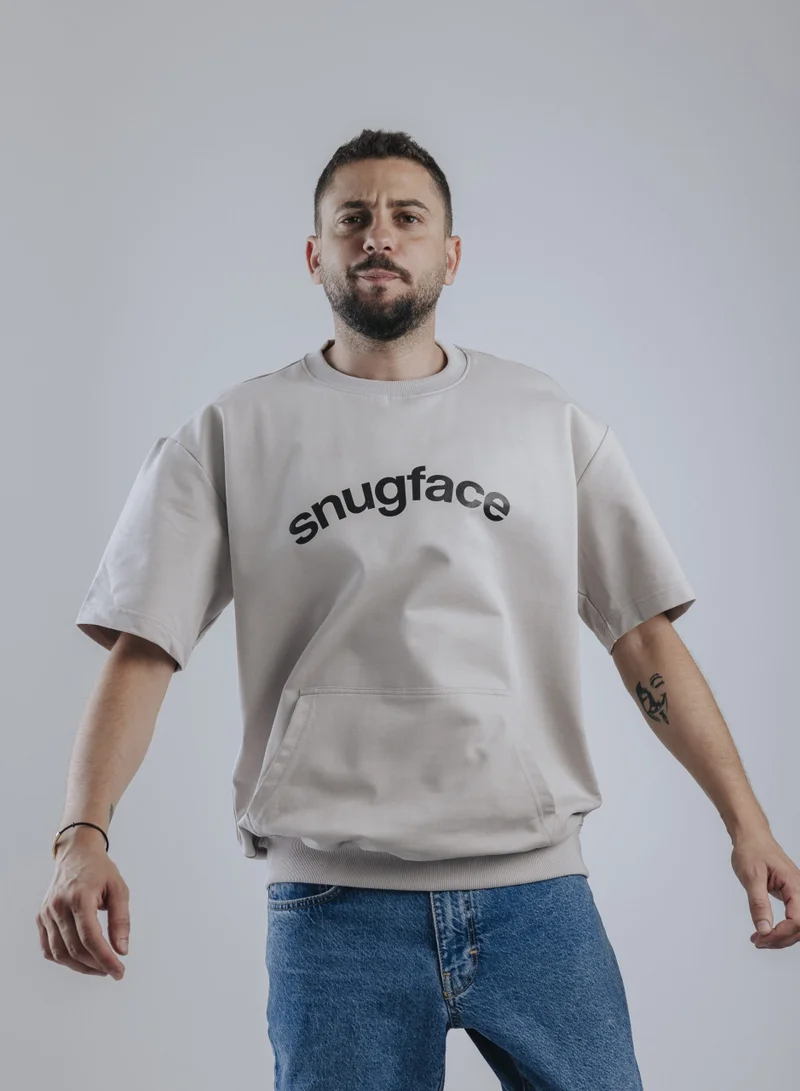 Snugface Snugface The Hooshee Oversized Tshirts, Grey, SF15-1GRY, Size-M
