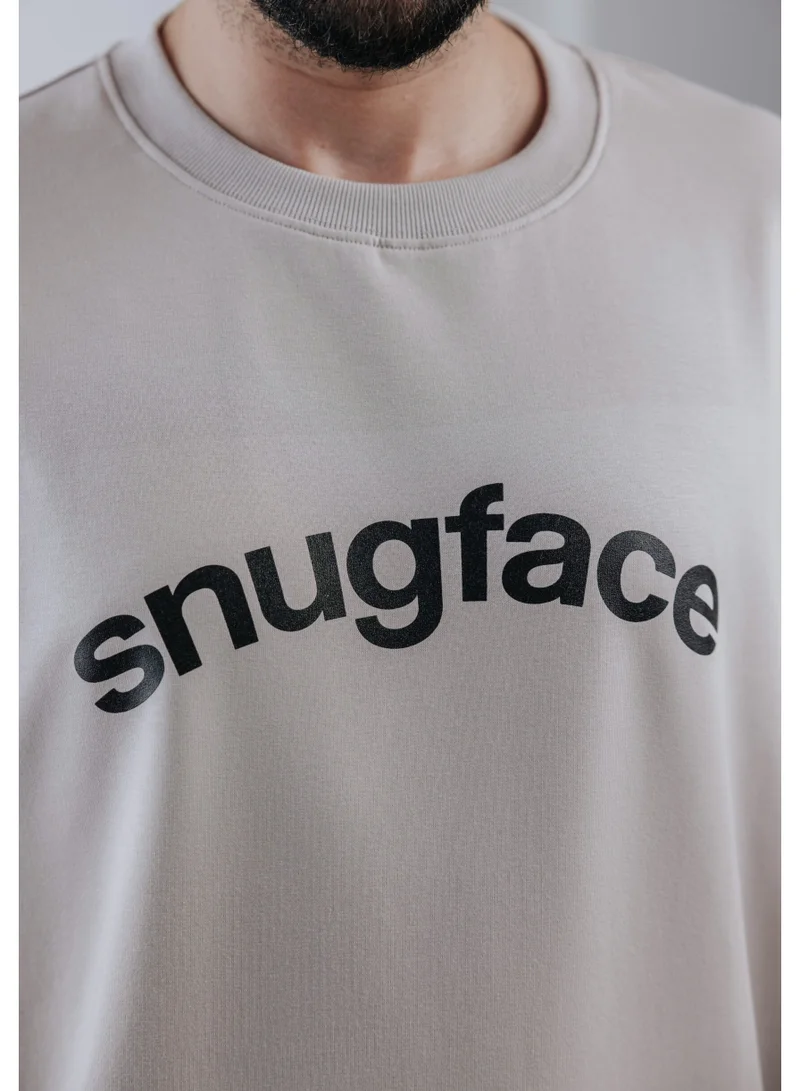 Snugface Snugface The Hooshee Oversized Tshirts, Grey, SF15-1GRY, Size-M