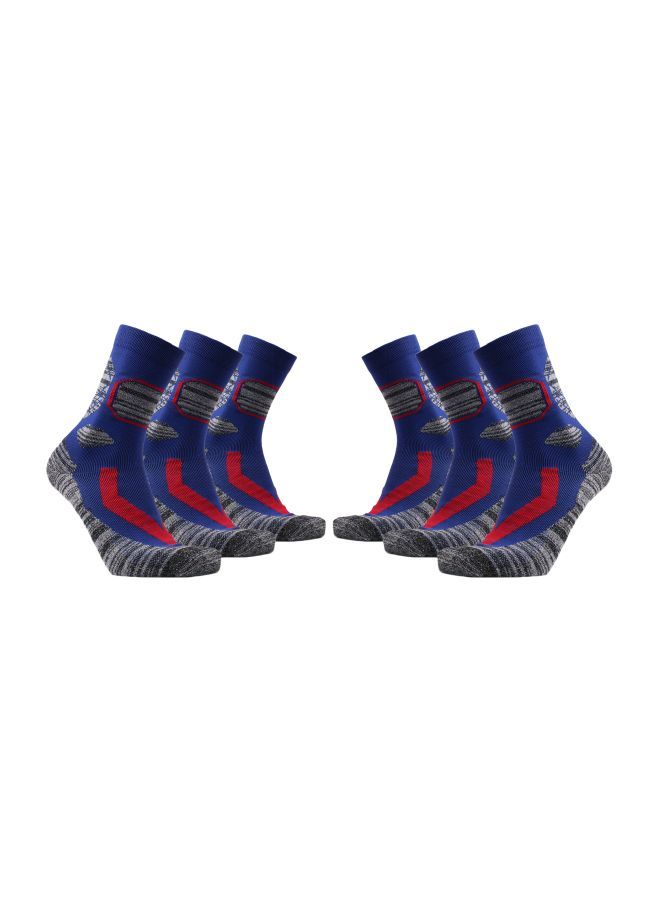 Generic Pair Of 3 Thermal Cotton Trekking Socks One Size  - Image 1