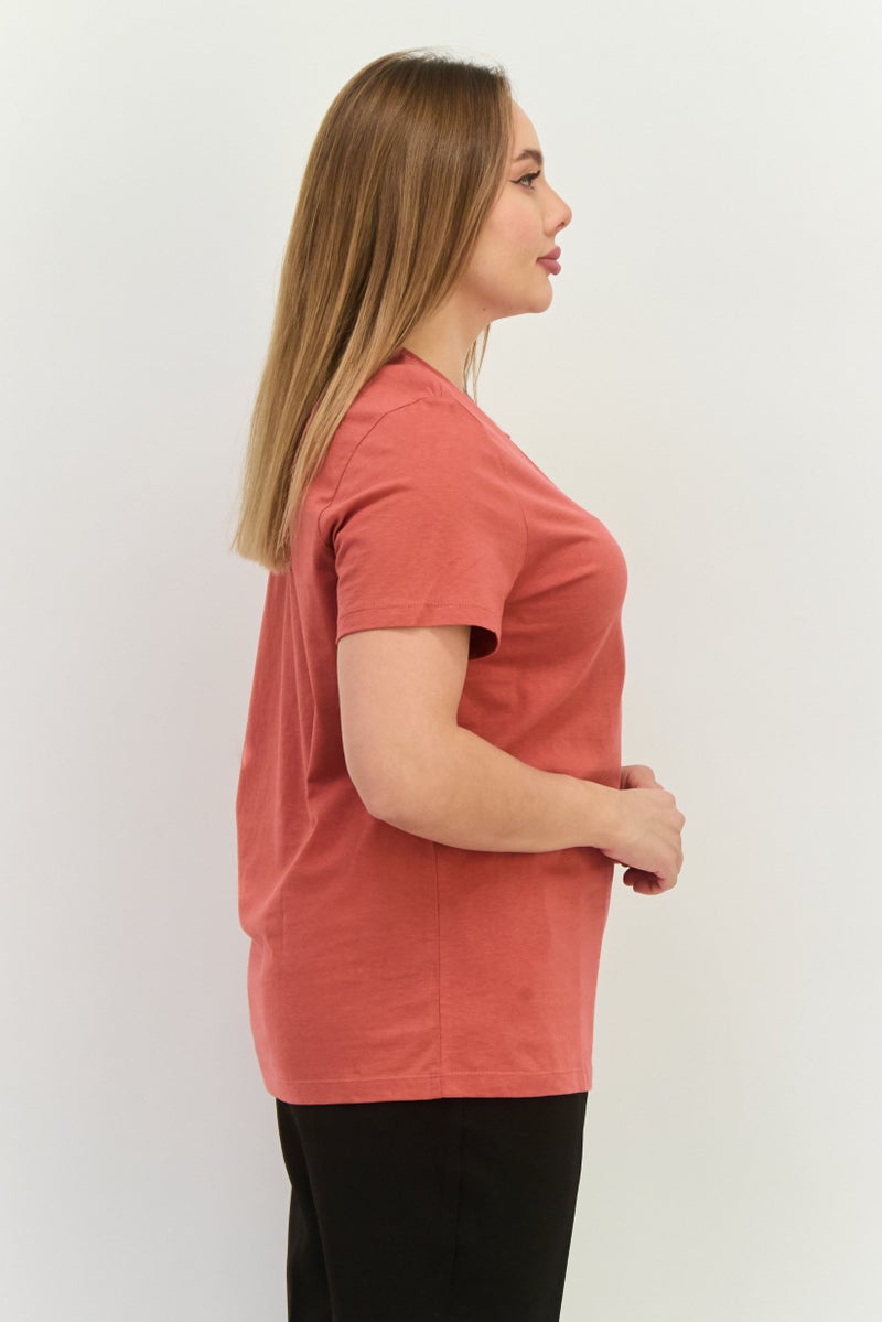 PUMA Women Sportswear Fit Short Sleeves Outdoor T-shirt, Crimson - Image 2