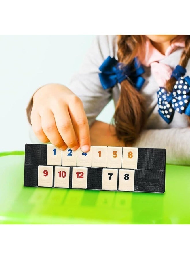 Rummikub Game The Ultimate Classic Number Tile Strategy Board Game for Kids and Adults, Educational and Entertaining Family Game that Enhances Brain Skills, Focus, Strategic Thinking and Decision Making, Suitable for Ages 7 and Up, Designed for 2-4 Players, Perfect Choice for Family Gatherings, Parties, Game Nights, Travel and Social Fun with Friends and Loved Ones Anytime Anywhere - Image 3