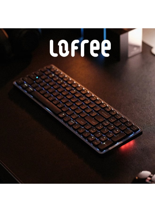 Lofree Xiao Shun 100-key Low-profile Keyboard Oe919 Wired And Bluetooth Dual-mode Low-profile Mechanical Keyboard With Aluminum Alloy Body, Deep Space Phantom - Image 5
