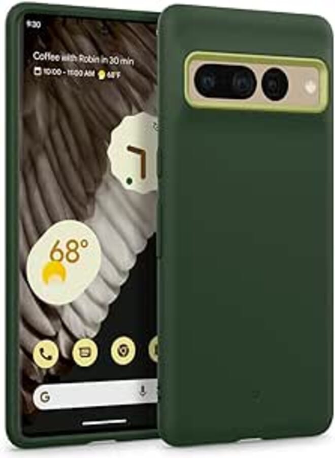 Caseology Nano Pop for Google Pixel 7 Pro Case [Military Grade Drop Tested] Dual Layer Silicone Case - AVO Green