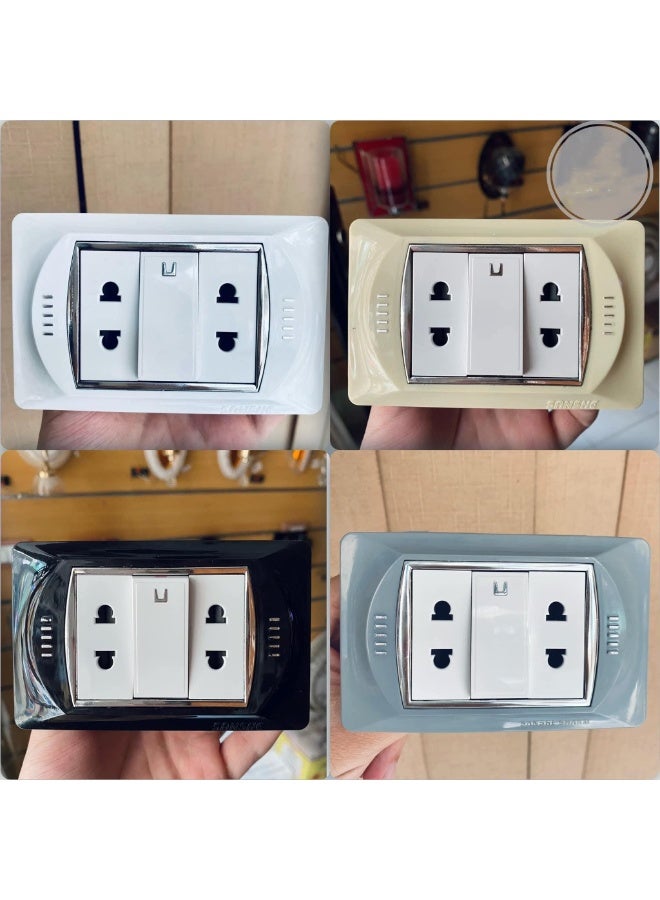 Sanshe sharm Sanchi Charm Electricity Finishing Bouquet 25 Wsh Beige - 25 Chassis - 25 Breeze Bits - 20 Key Bits - 30 Plug - 2 Shower Bit - 2 Telephone Bit - 1 Bit Net - 1 White Bell Button - Image 2