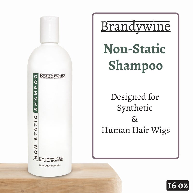Brandywine Non Static Shampoo, Hair Cleanser for Synthetic & Human Hair Wigs, Hairpieces & Extensions - 16 Fl Oz - Image 2
