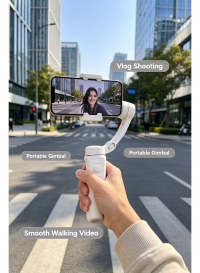 Gulf Trend M2 3-Axis Foldable Smartphone Gimbal Stabilizer, Handheld Phone Holder for Smooth Video Recording, Vlogging, Live Streaming, Photography, Reels, Social Media and Content Creation - Image 3