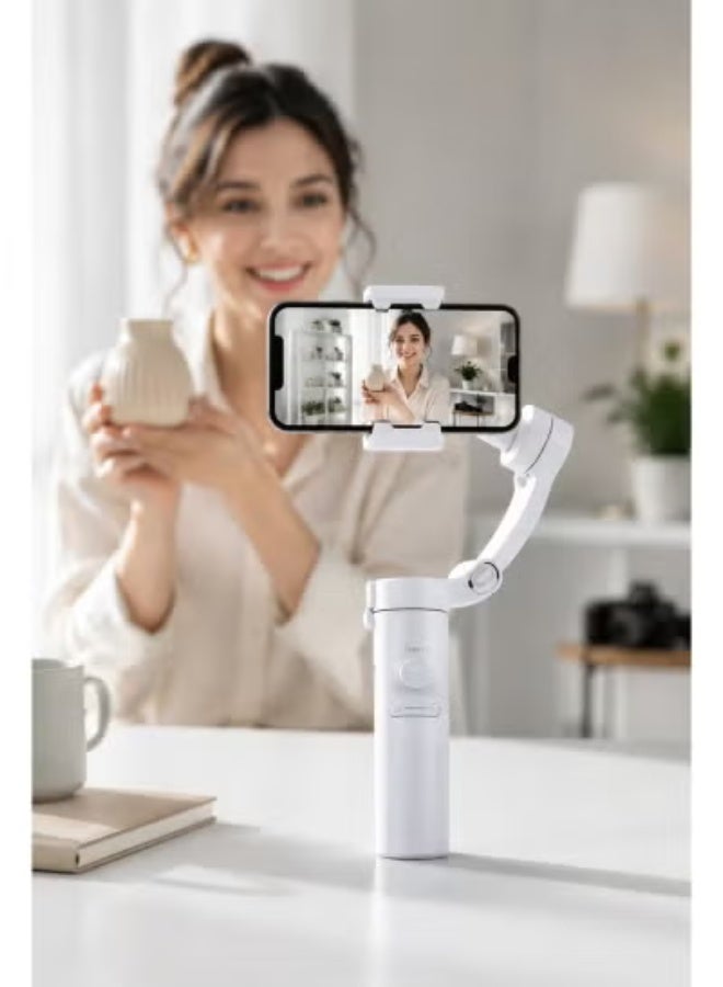 Gulf Trend M2 3-Axis Foldable Smartphone Gimbal Stabilizer, Handheld Phone Holder for Smooth Video Recording, Vlogging, Live Streaming, Photography, Reels, Social Media and Content Creation - Image 5