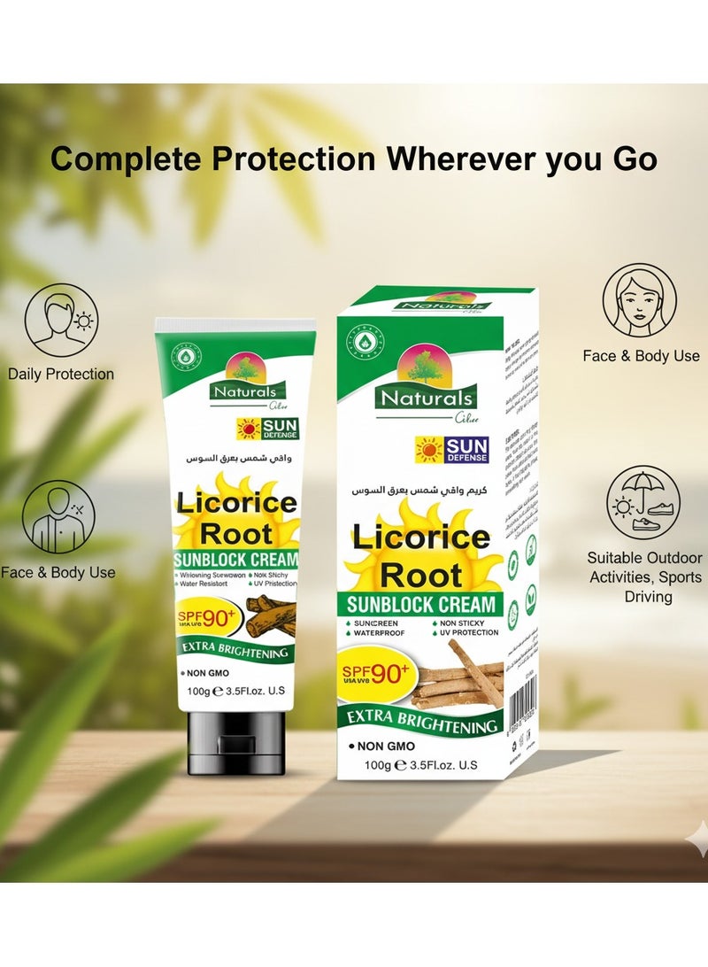 ناتشورالز ناتشورال كريم واقي شمس بخلاصه عرق السوس 100جرم - Image 3