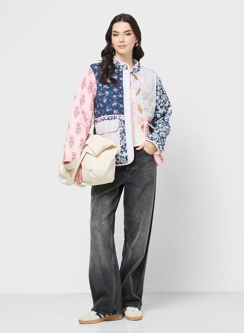 Ginger Floral Patchwork Quilted Jacket