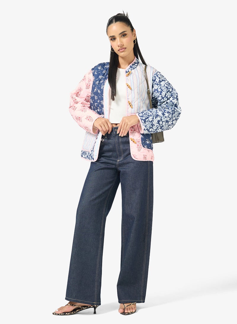 جينجر جاكيت مبطن بتطريز الزهور - Image 4