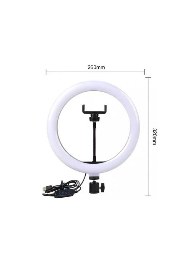 Generic RGB LED Ring Light MJ26.00 – 10 Inch, Soft Light with Metal Tripod Stand for Live Streaming and TikTok Videos - Image 4
