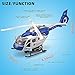 NOVAFUSION Kids Helicopter Toy Diecast Military Helicopters Model KitPull Back Toy Helicopter with Lights and SoundToy Airplane with Rotatable PropellerHelicopters Toys for Boys Age 47Blue - Image 4