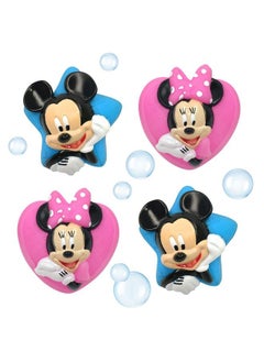 ginsey Disney Mickey And Minnie Squirt Toy Set For Childrens' Bath Time Fun Blue/Pink 4 Piece  - Image 2