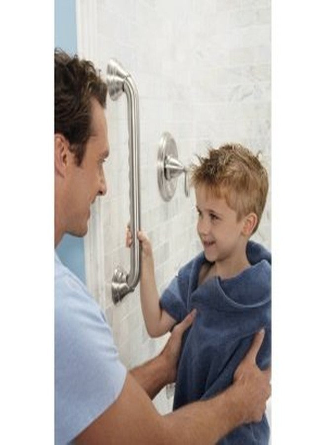 Moen LR8716D3GCH Bathroom Safety 16-Inch Designer Bathroom Grab Bar with Curled Grip, Chrome - Image 3