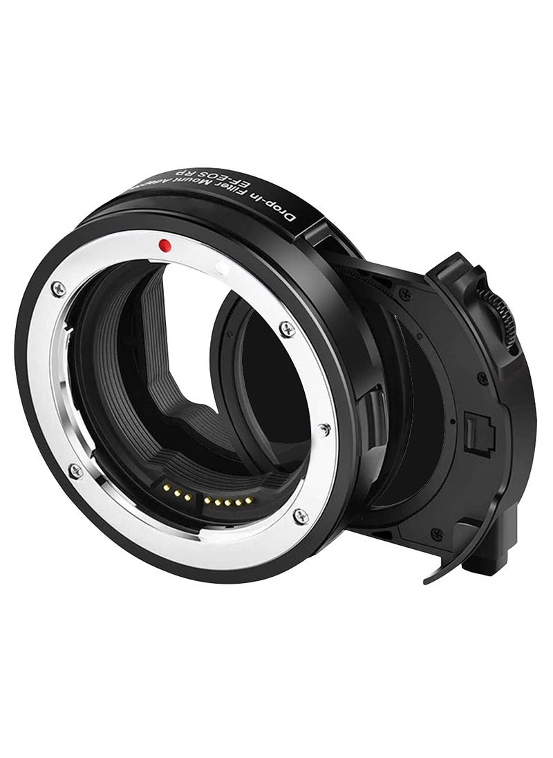 SYOSI Lens Adapter EF to EOS R Mount Adapter with Drop in Variable ND Filter, Lens Mount Adapter Converter Compatible for Canon EF/EF-S Lens to RP R5 R6 Camera  - Image 1