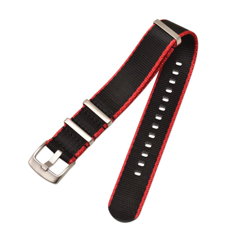 Bluejw Multi-Colors Nylon Watch Strap 18mm 20mm 22mm 24mm Adjustable Canvas Replacement Wristband for Men and Women – Durable, Lightweight & Comfortable - Image 1