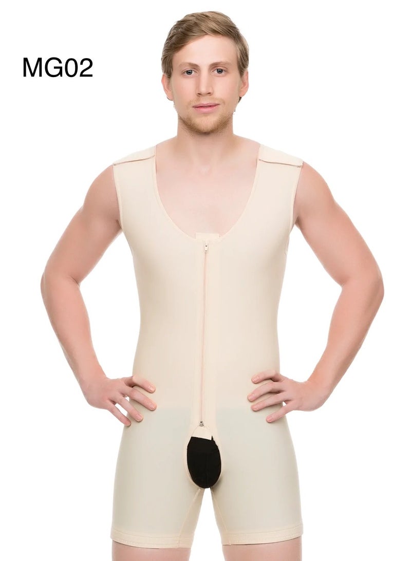 ISAVELA USA Medical Compression Bodysuit with Zipper -Post-Surgical Support for Tummy Tuck, Liposuction | MG02 - Image 1