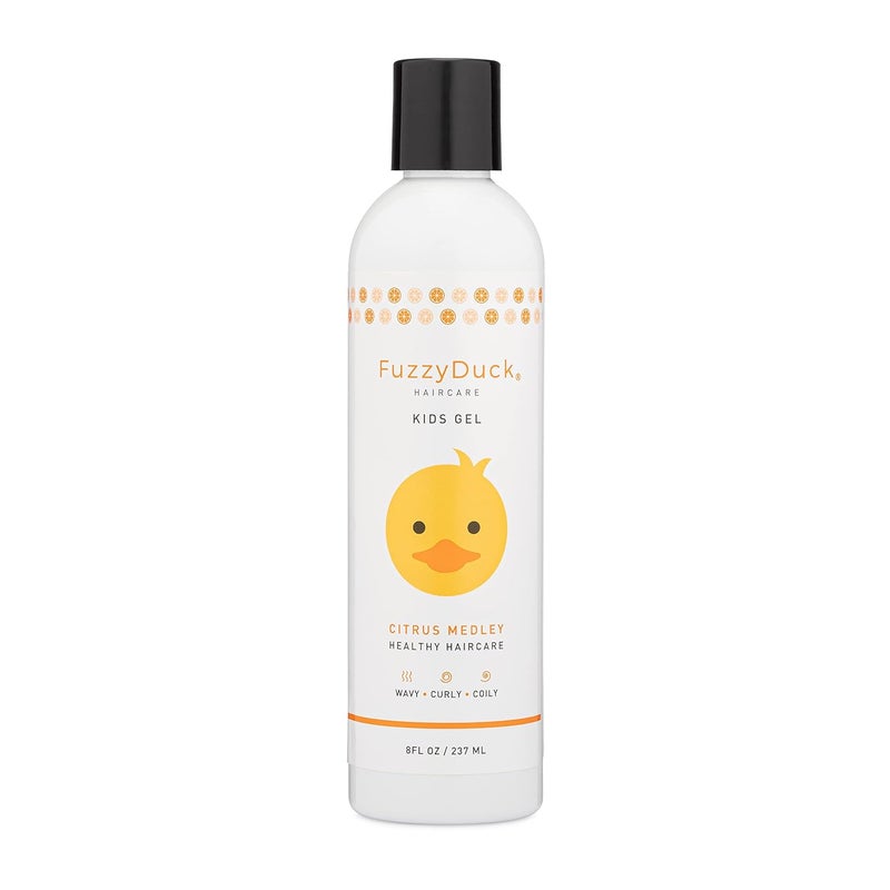Kids Hair Gel – Curl Defining Gel for Girls & Boys with Frizz Control & Light Hold, Water-Soluble Formula Made with Aloe, Sea Botanicals & Honey for All Hair Types (Citrus Medley, 8oz)