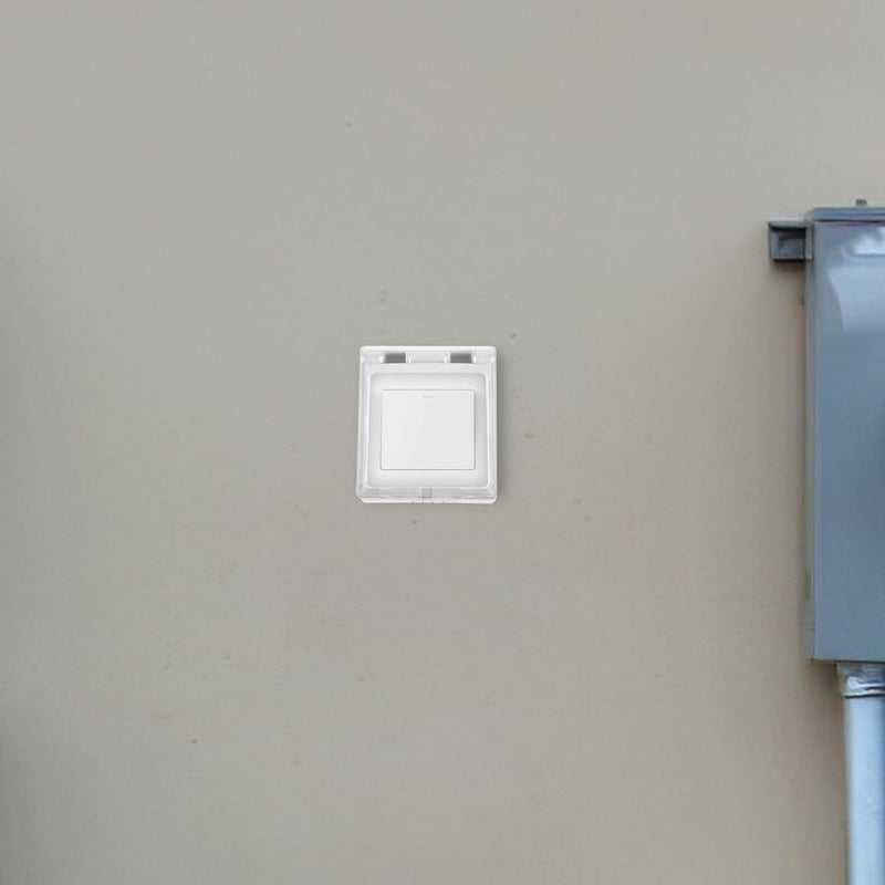 Self-Adhesive Waterproof Wall Plug Cover Protective Socket Box for Outdoor and Bathroom Use Thin Switch Outlet Receptacle Protector Weatherproof Case - Image 5