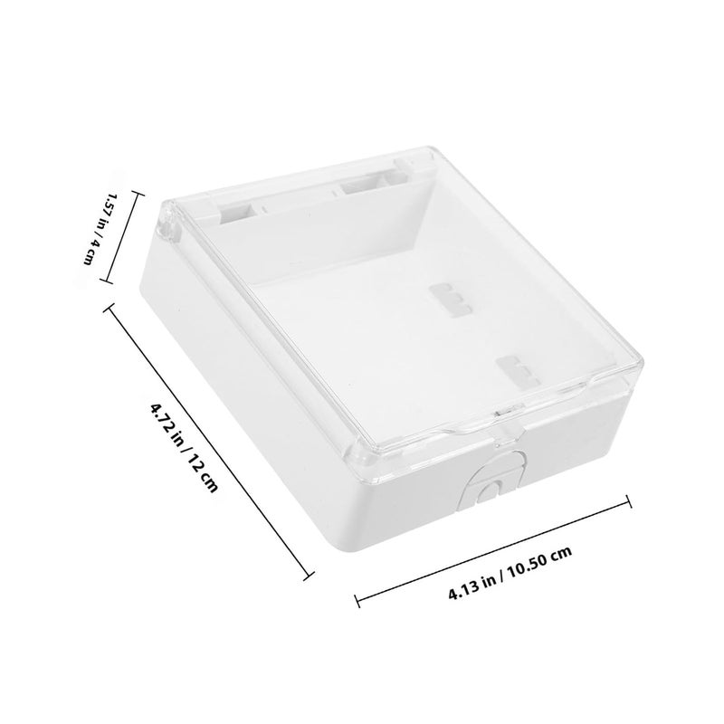Self-Adhesive Waterproof Wall Plug Cover Protective Socket Box for Outdoor and Bathroom Use Thin Switch Outlet Receptacle Protector Weatherproof Case - Image 2