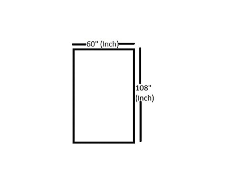 CASANEST 030mm PVC Transparent Rectangle 810 Seater Center Table Cover with Gold Border 60 x 108 Inch Width x Length trans004 - Image 5