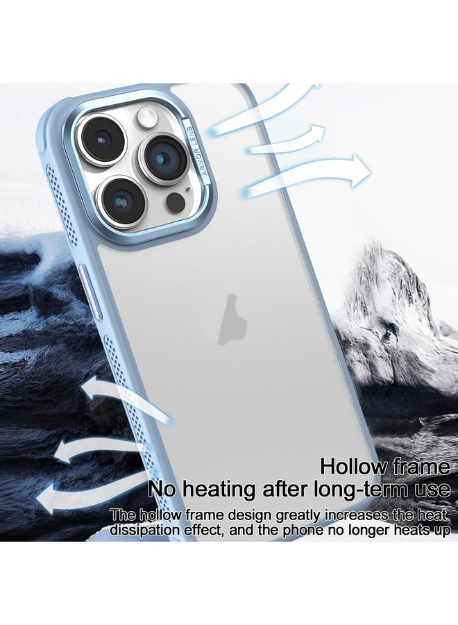 اس-توب جراب لهاتف iPhone 14 Plus مصنوع من المعدن مع ملمس تبريد جانبي وإطار عدسة معدني غير لامع - Image 3