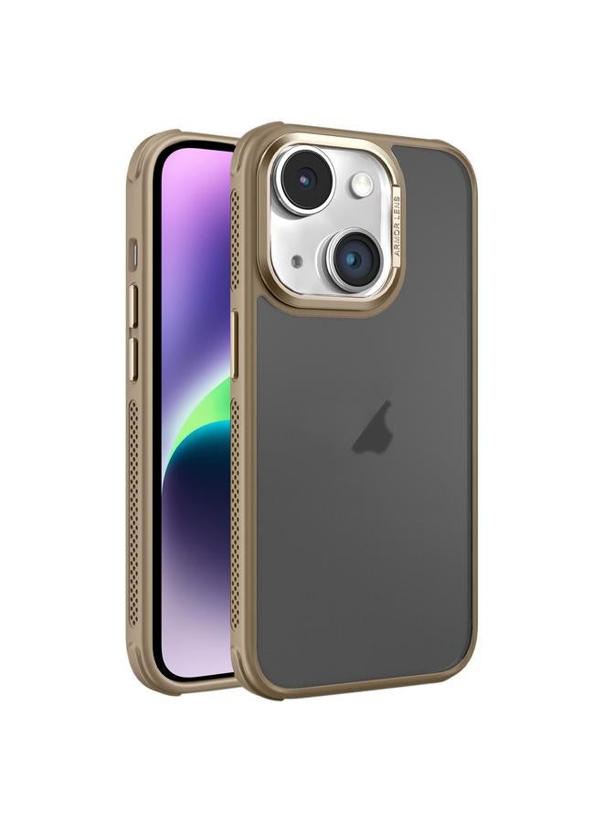 اس-توب جراب لهاتف iPhone 14 Plus مصنوع من المعدن مع ملمس تبريد جانبي وإطار عدسة معدني غير لامع - Image 1