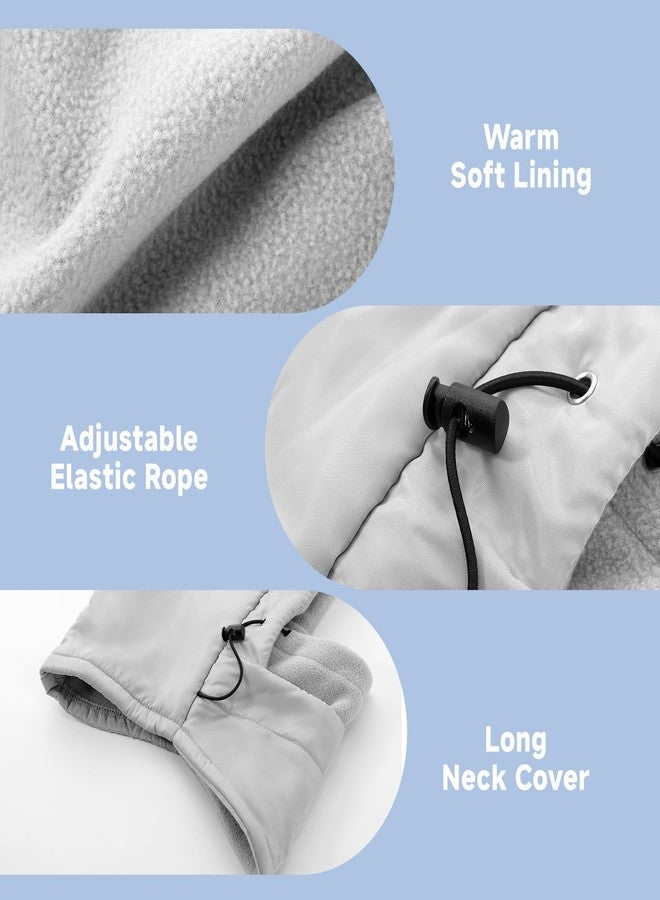 Clothclose Balaclava Ski Mask for Men, Lining Windproof Ski Face Mask for Women, Adjustable Winter Cold Weather Face Cover, Grey, One size - Image 4