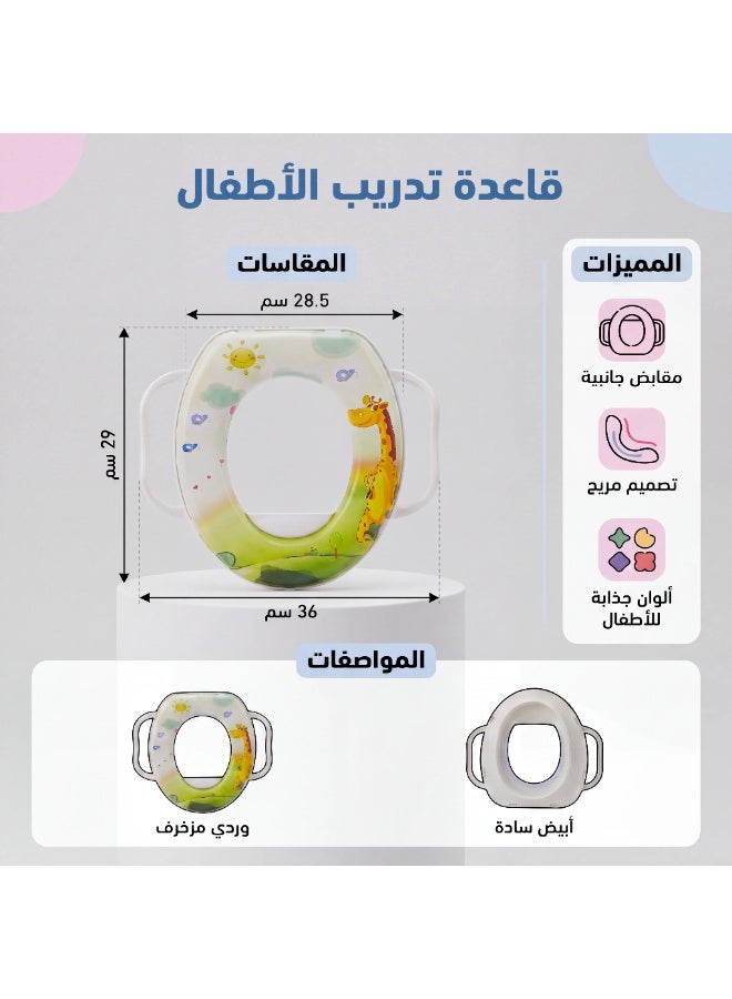 Premium Potty Training Seat for Toddlers with Handles & Splash Guard - Secure Baby Toilet Trainer Ring - Image 2