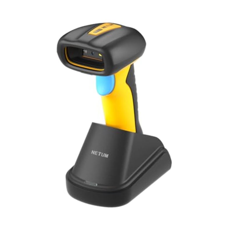 Upgraded QR Industrial Bluetooth Barcode Scanner with Charging Dock, Wireless 2D 1D Bar Code Reader 2600mAh Drop Protection Shock Dust Proof Hands Free for Windows Mac Android iOS RD-1200 - Image 1