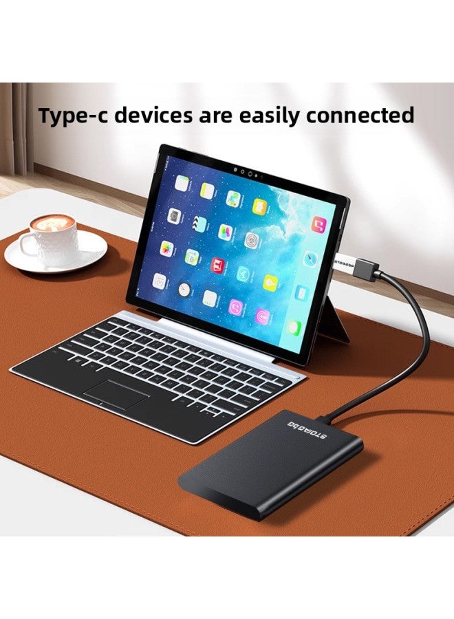 Mobile Hard Disk Mobile Mechanical Hard Disk USB3.0 Mobile Hard Disk Large Capacity External Hard Disk Data Cable-Capacity:Jazz Black Usb2.0 [no Driver Required]-Interface:120GB - Image 3